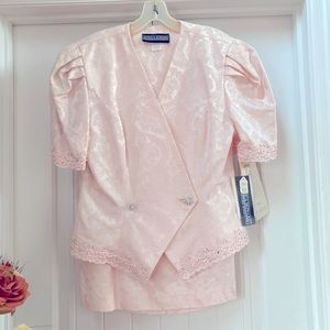 Vintage Jessica Howard Formal Brocade Skirt Set